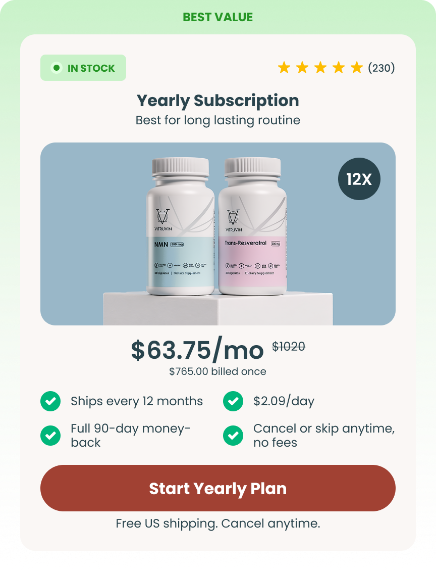 Yearly Subscription — $51.00 per month, was $63.75, $612.00 billed once. Ships every 12 months. Full 90-day money-back guarantee.